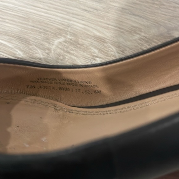 Tory Burch Black Leather Wedge Pumps Size 6 - Picture 14 of 16